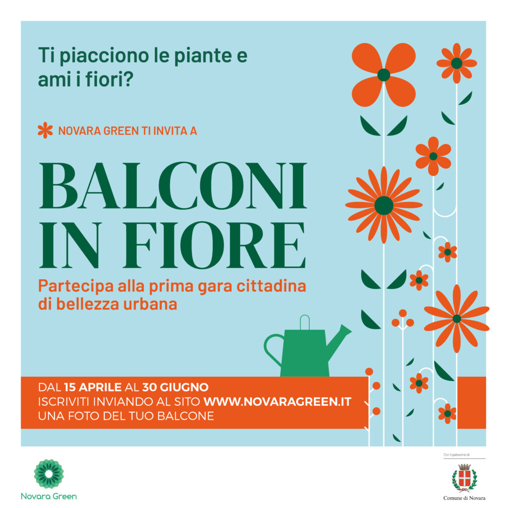 BALCONI IN FIORE
1a gara cittadina di bellezza urbana città di Novara 
